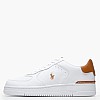 Ανδρικά Παπούτσια Casual Masters.Tumbled Άσπρο Δέρμα Ralph Lauren