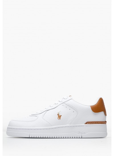 Ανδρικά Παπούτσια Casual Hrt.Sk Άσπρο Δέρμα Ralph Lauren
