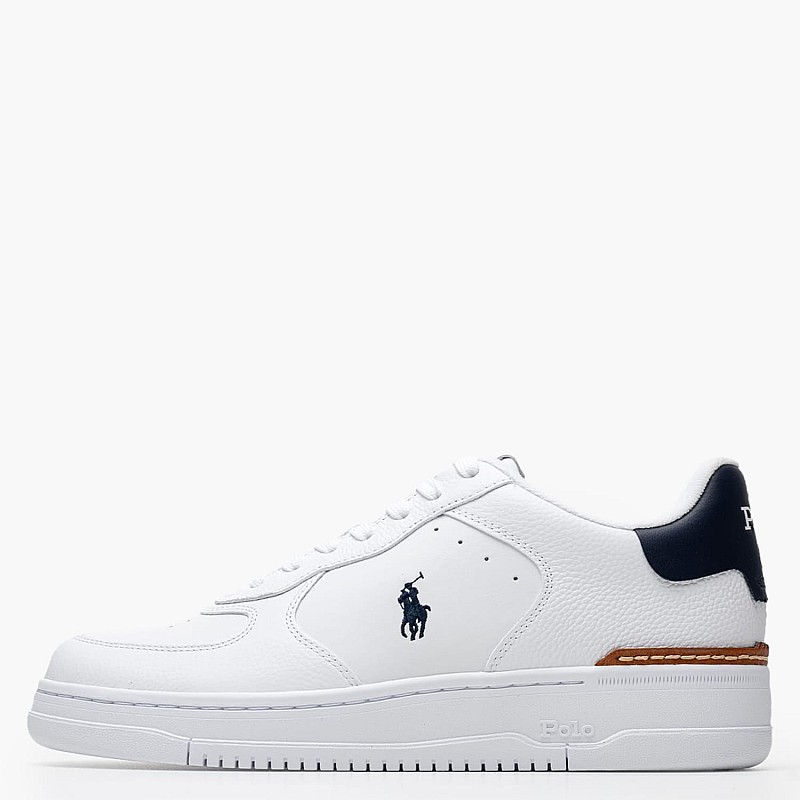 Ανδρικά Παπούτσια Casual Masters Άσπρο Δέρμα Ralph Lauren