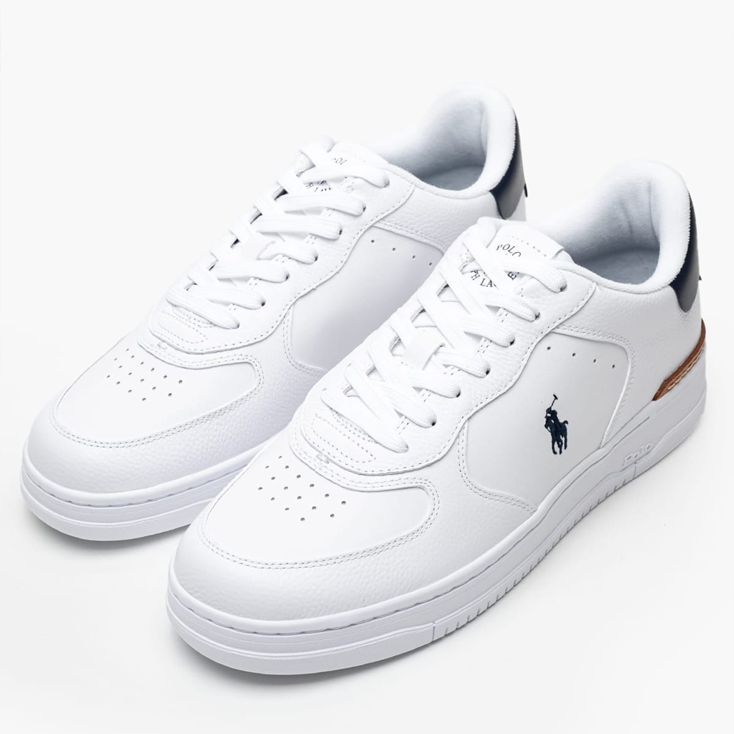 Ανδρικά Παπούτσια Casual Masters Άσπρο Δέρμα Ralph Lauren Ανδρικά Παπούτσια Casual Masters Άσπρο Δέρμα Ralph Lauren