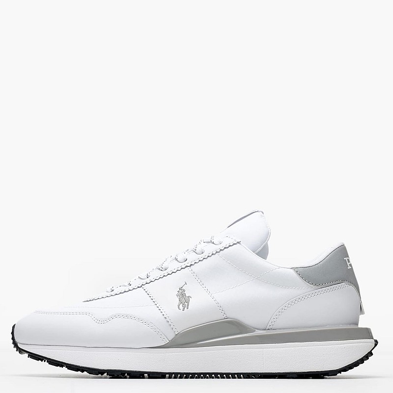 Men Casual Shoes Train.W White Leather-Fabric Ralph Lauren