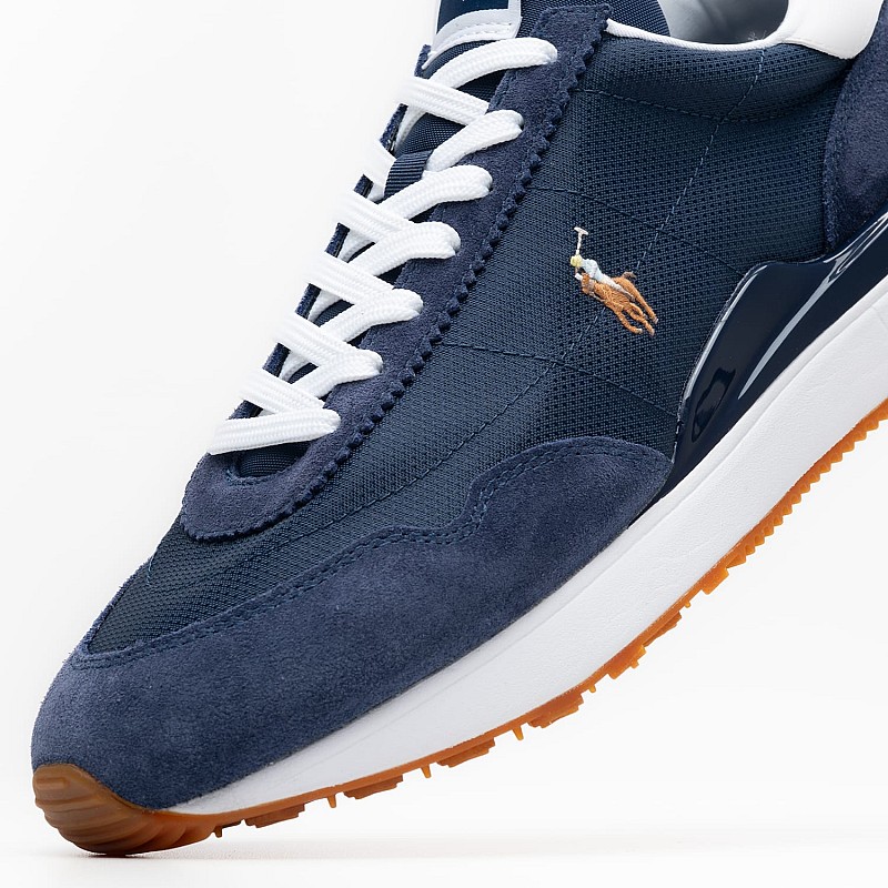 Men Casual Shoes Train89.Pp Blue Buckskin-Fabric Ralph Lauren