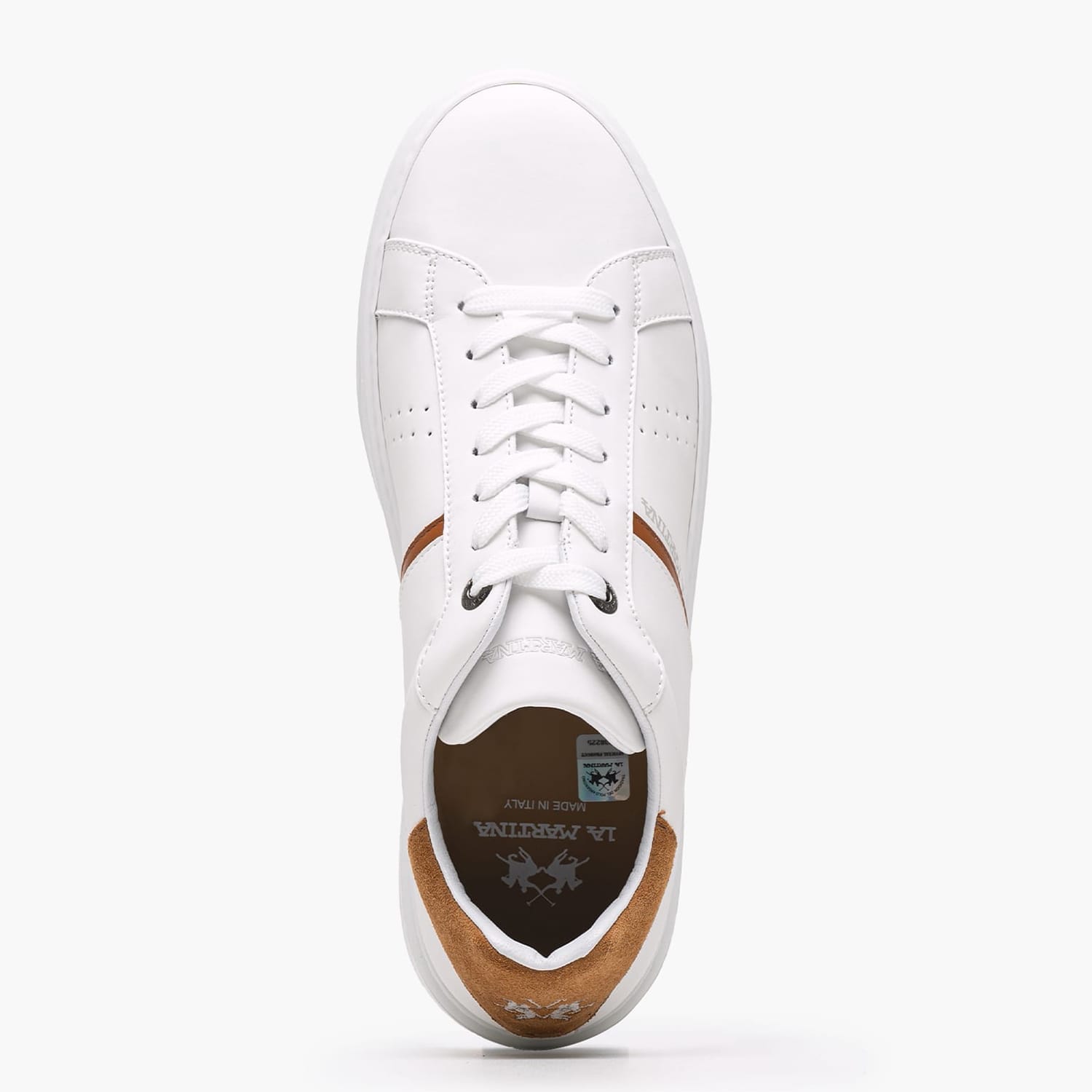 Men Casual Shoes 251003 White Leather La Martina Men Casual Shoes 251003 White Leather La Martina