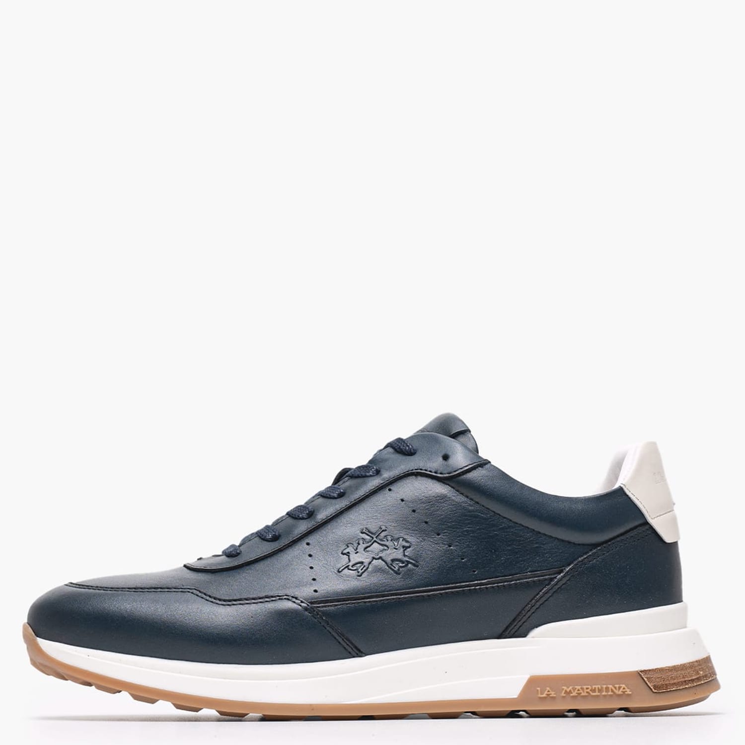 Men Casual Shoes 251030 Blue Leather La Martina