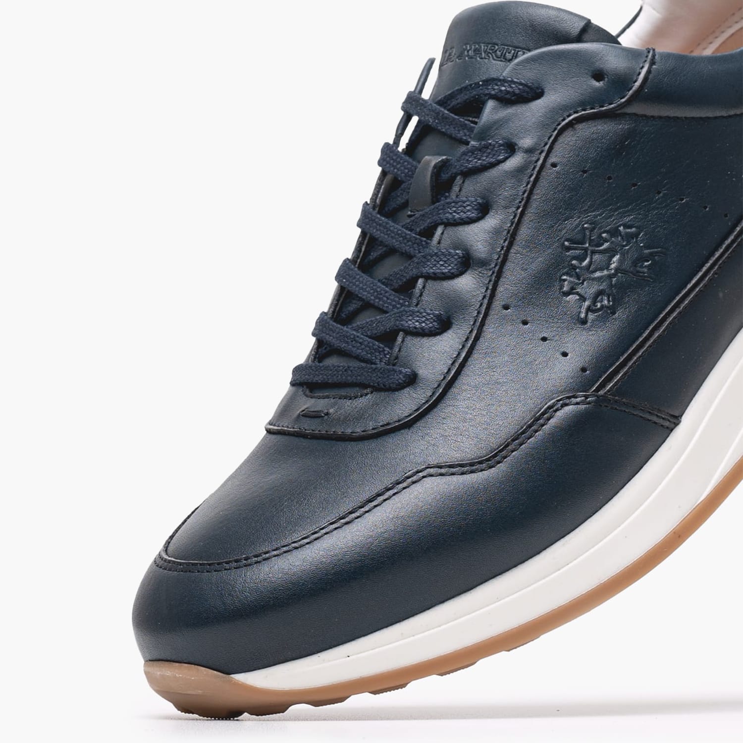 Men Casual Shoes 251030 Blue Leather La Martina