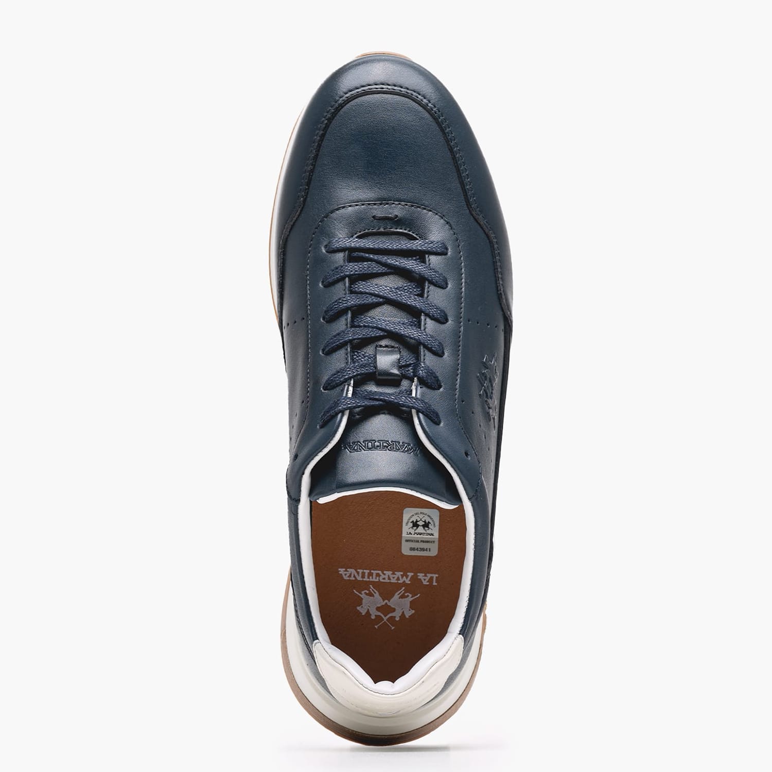 Men Casual Shoes 251030 Blue Leather La Martina Men Casual Shoes 251030 Blue Leather La Martina