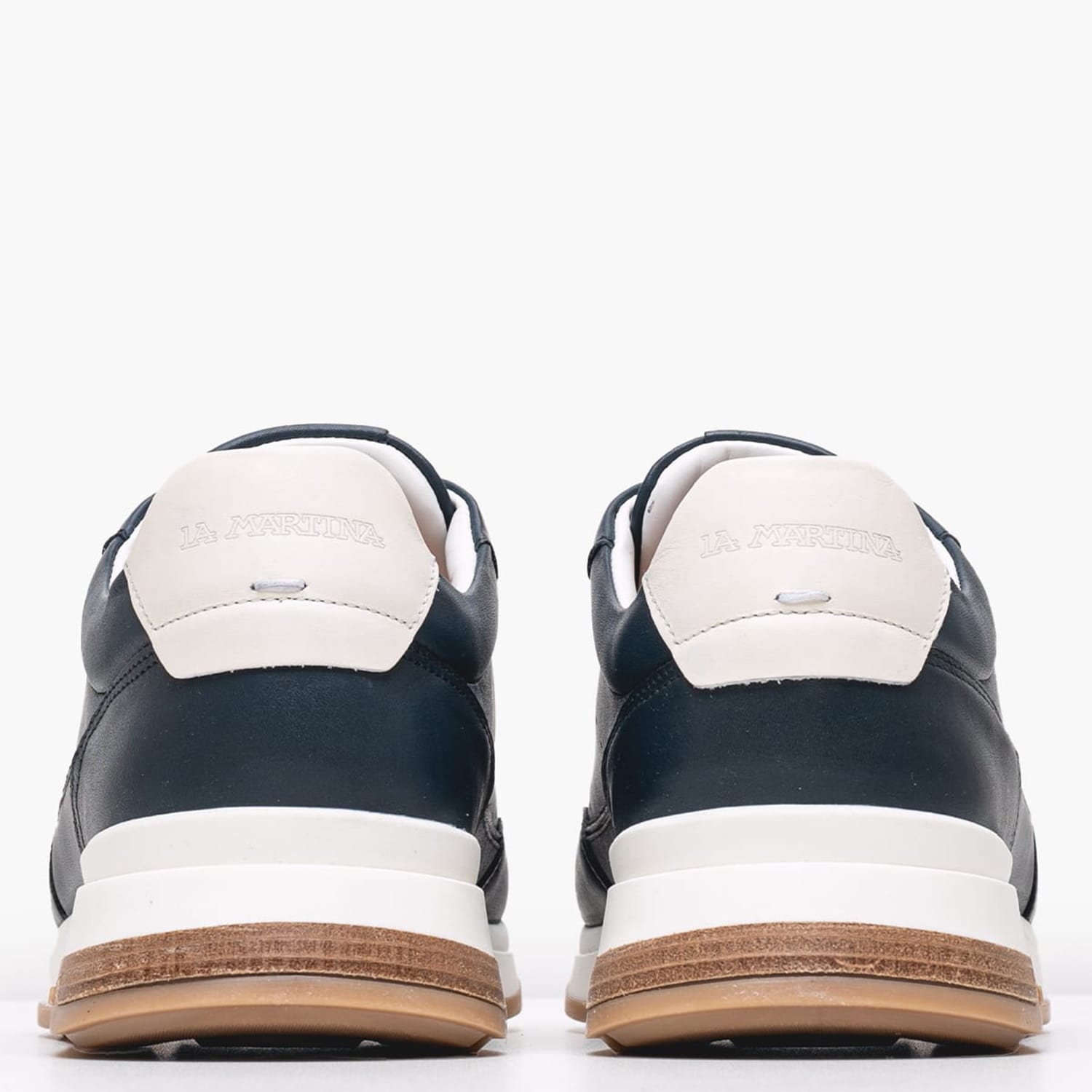 Men Casual Shoes 251030 Blue Leather La Martina Men Casual Shoes 251030 Blue Leather La Martina