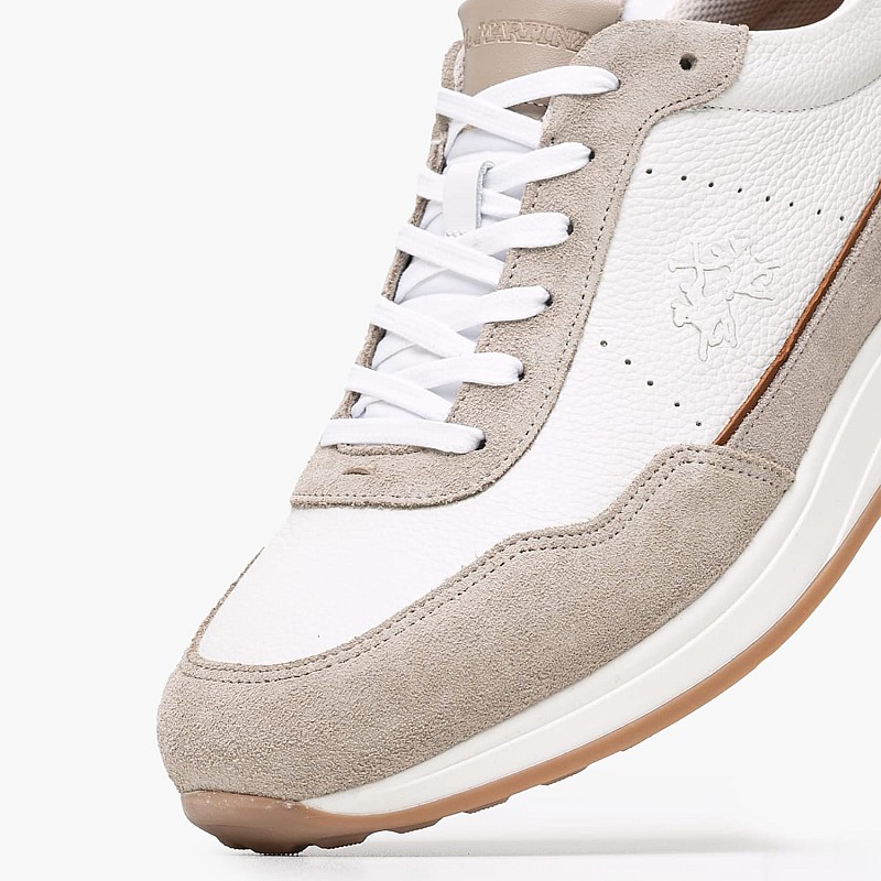 Men Casual Shoes 251030 White Leather La Martina