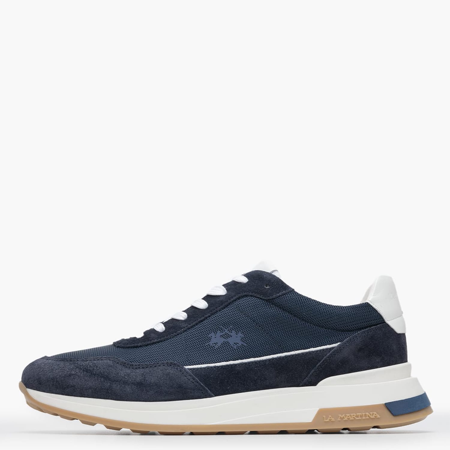 Men Casual Shoes 251031 Blue Buckskin-Fabric La Martina