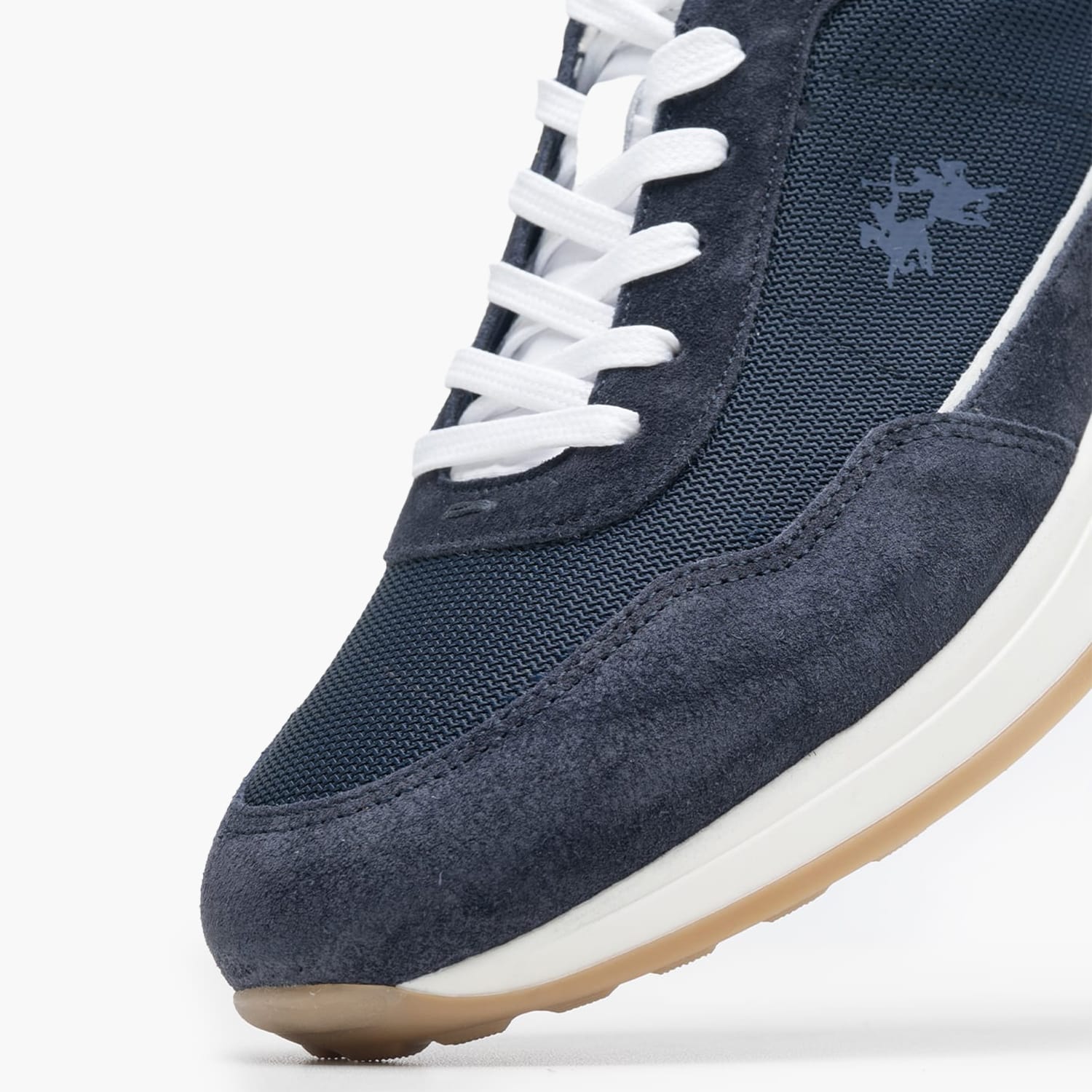 Men Casual Shoes 251031 Blue Buckskin-Fabric La Martina