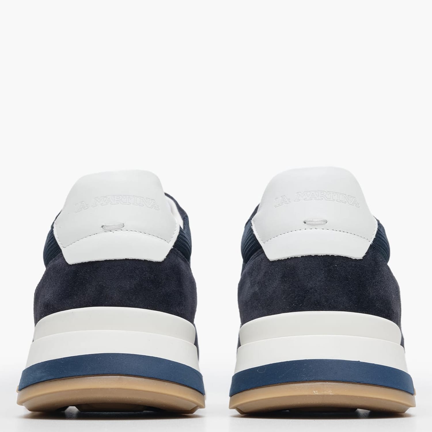 Men Casual Shoes 251031 Blue Buckskin-Fabric La Martina Men Casual Shoes 251031 Blue Buckskin-Fabric La Martina