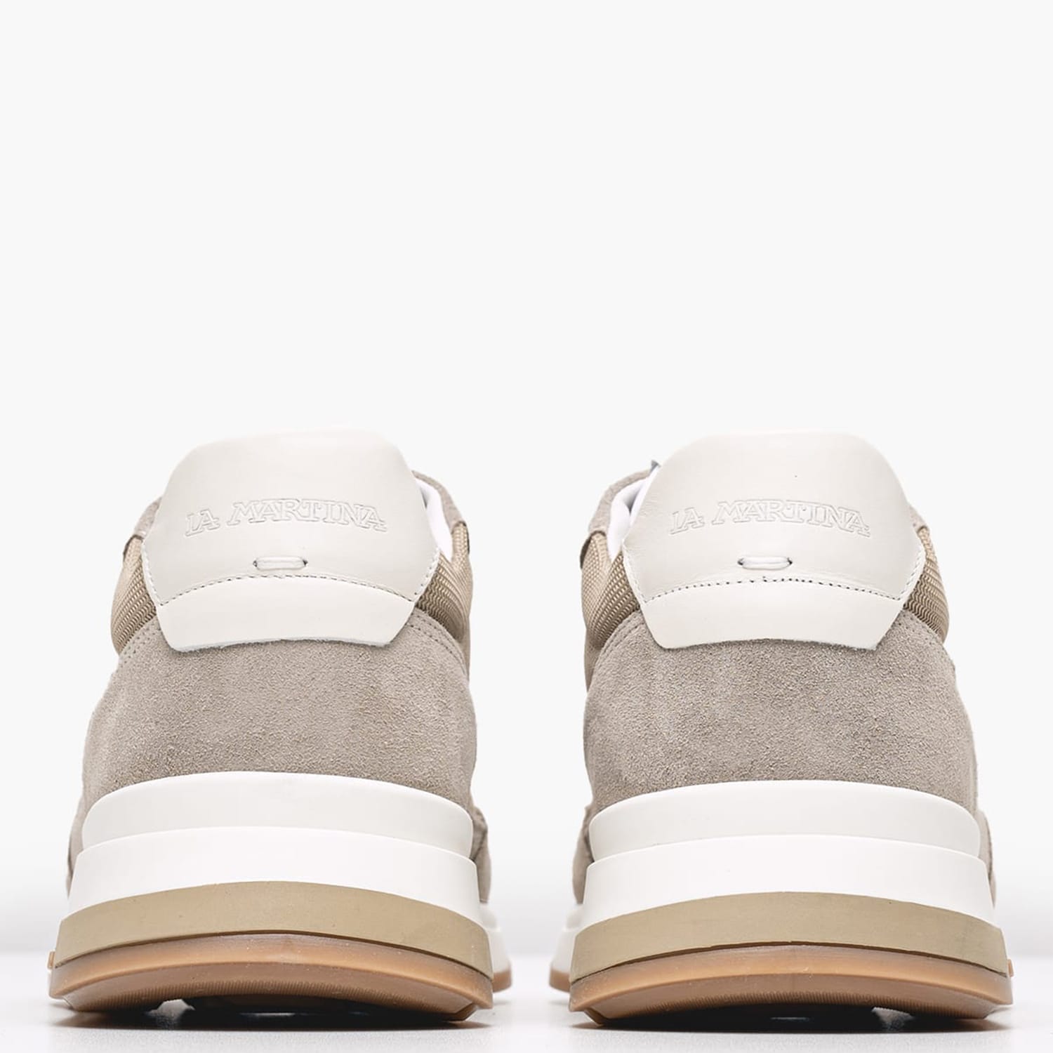 Men Casual Shoes 251031 Beige Buckskin-Fabric La Martina Men Casual Shoes 251031 Beige Buckskin-Fabric La Martina