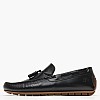 Men Moccasins 251061 Black Leather La Martina Men Moccasins 251061 Black Leather La Martina