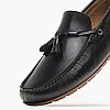 Men Moccasins 251061 Black Leather La Martina Men Moccasins 251061 Black Leather La Martina