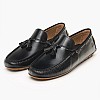 Men Moccasins 251061 Black Leather La Martina Men Moccasins 251061 Black Leather La Martina