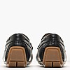 Men Moccasins 251061 Black Leather La Martina Men Moccasins 251061 Black Leather La Martina