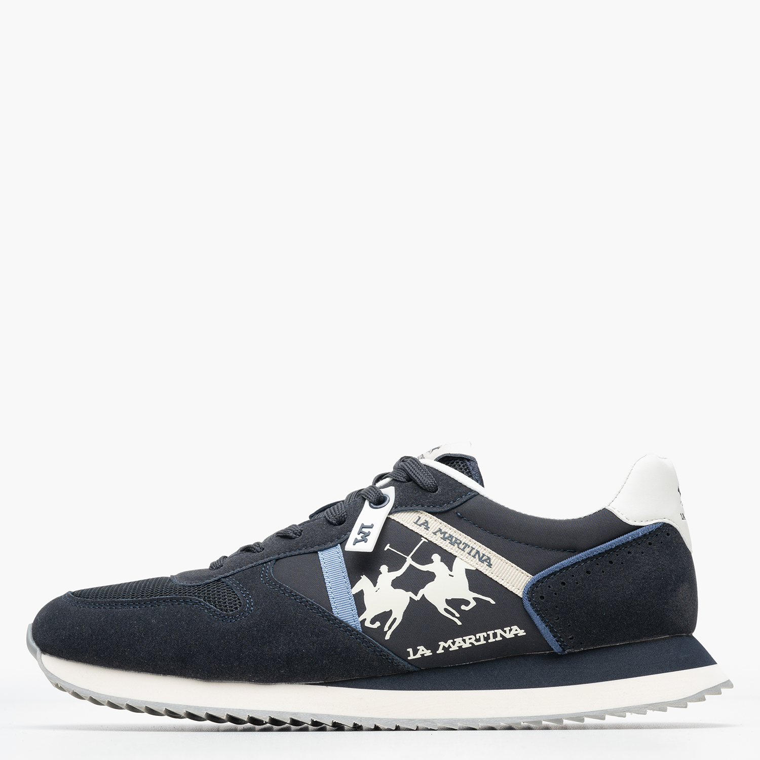 Men Casual Shoes 251110 Blue Buckskin-Fabric La Martina