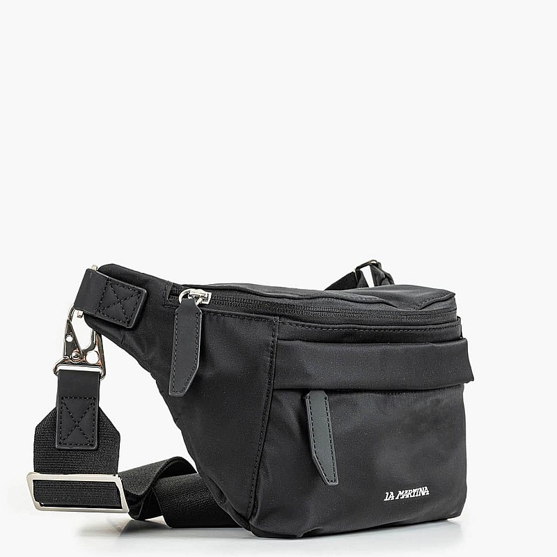 Men Bags Ismael Black Nylon La Martina