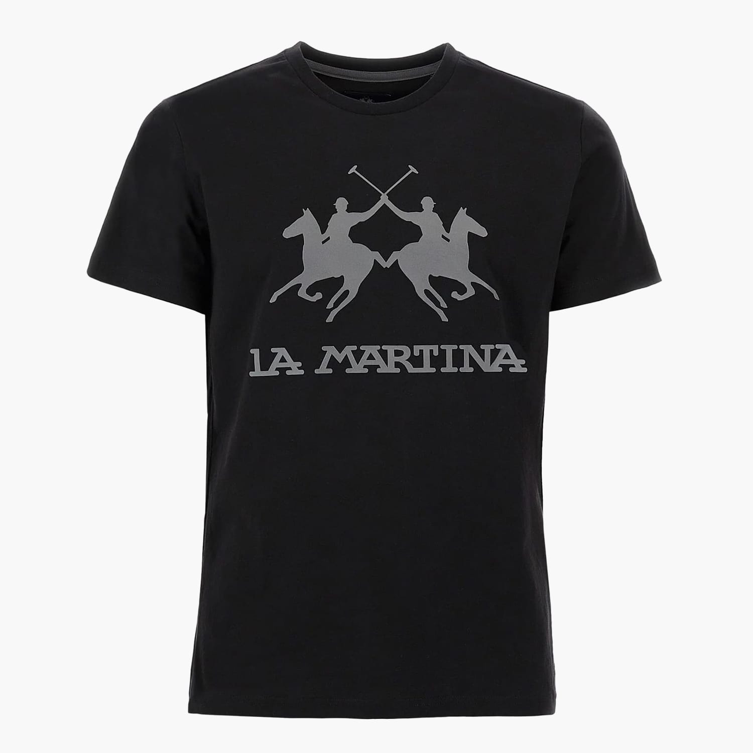 Ανδρικές Μπλούζες Lg.Jersey.Ss Μαύρο Βαμβάκι La Martina