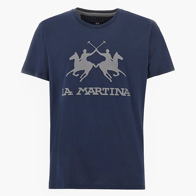 Ανδρικές Μπλούζες Lg.Jersey.Ss Σκούρο Μπλε Βαμβάκι La Martina