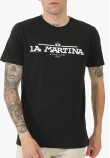 Ανδρικές Μπλούζες Mar304.Jersey Μαύρο Βαμβάκι La Martina