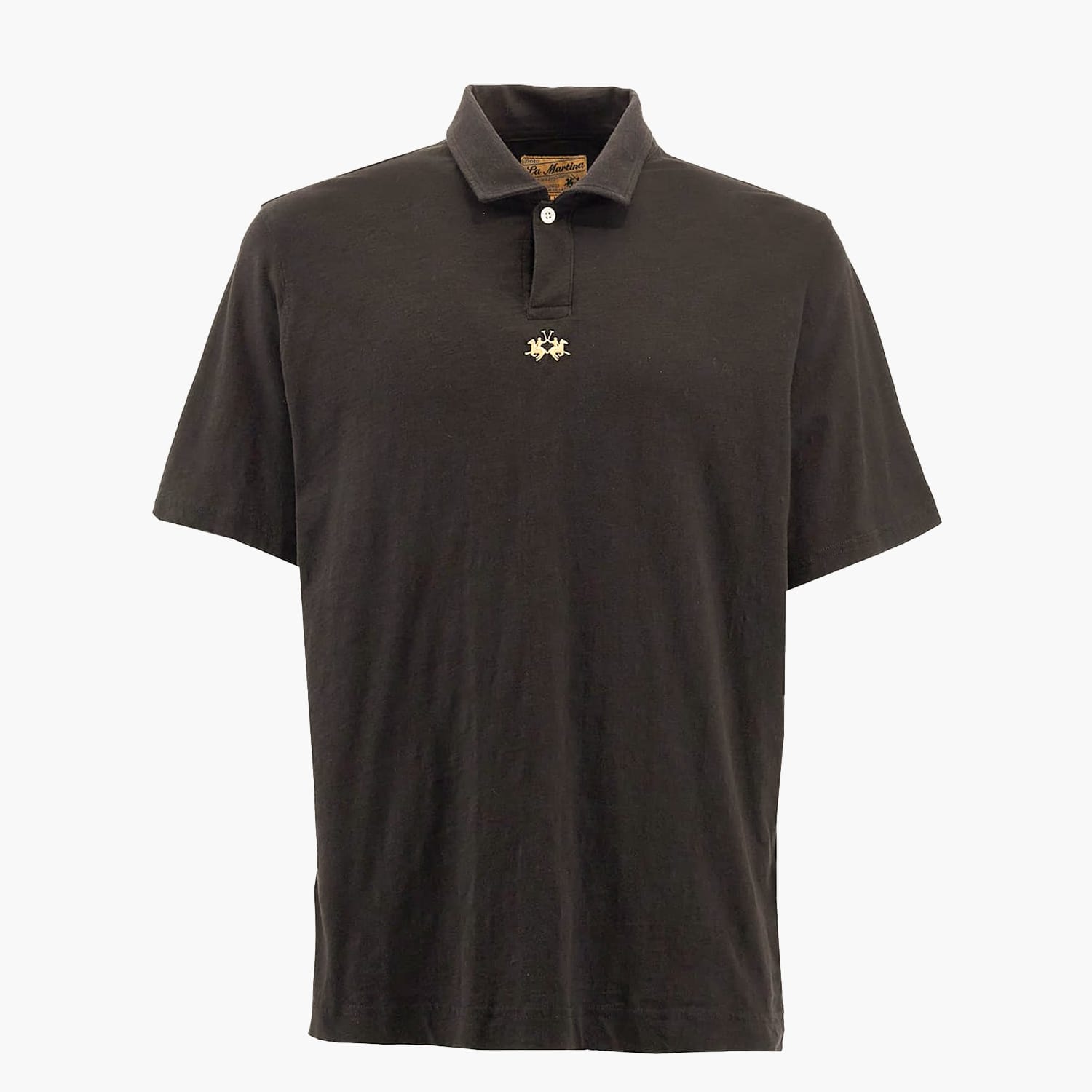 Ανδρικές Μπλούζες Polo.Club Μαύρο Βαμβάκι La Martina