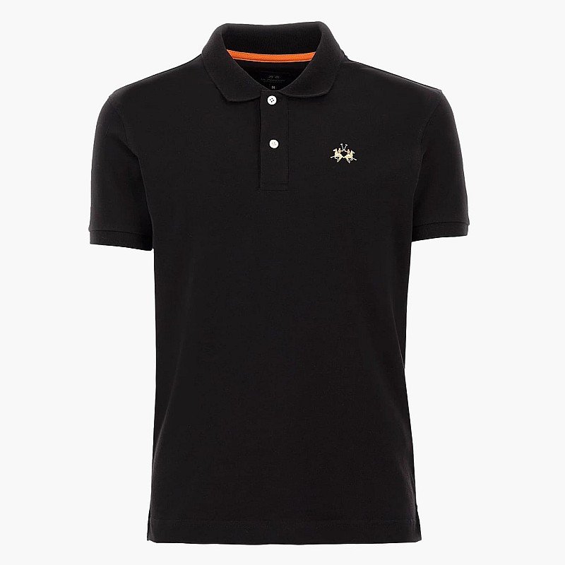Ανδρικές Μπλούζες Polo.Str Μαύρο Βαμβάκι La Martina