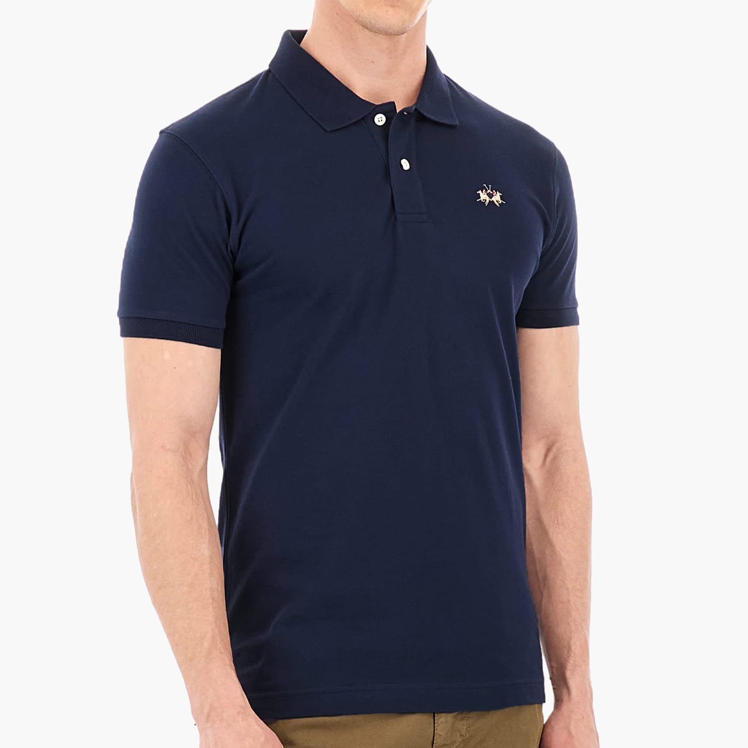 Ανδρικές Μπλούζες Polo.Str Σκούρο Μπλε Βαμβάκι La Martina