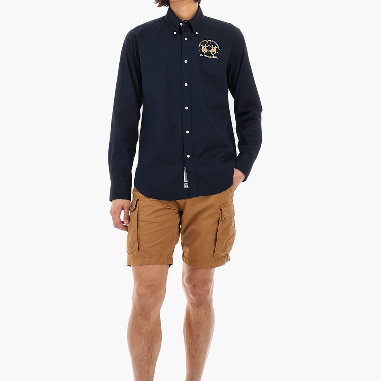 Men Shirts Raf DarkBlue Cotton La Martina Men Shirts Raf DarkBlue Cotton La Martina