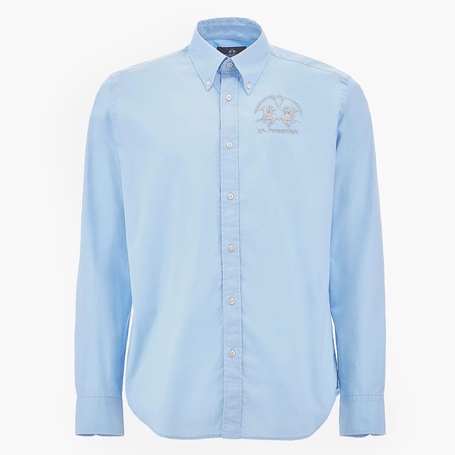 Men Shirts Raf LightBlue Cotton La Martina