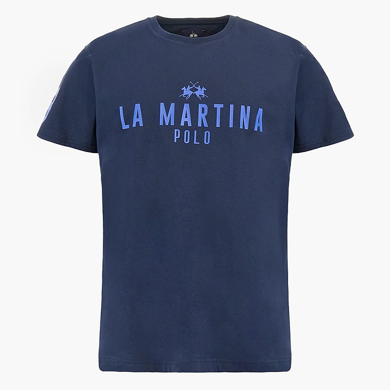 Ανδρικές Μπλούζες Ss.Shirt.Jersey Σκούρο Μπλε Βαμβάκι La Martina