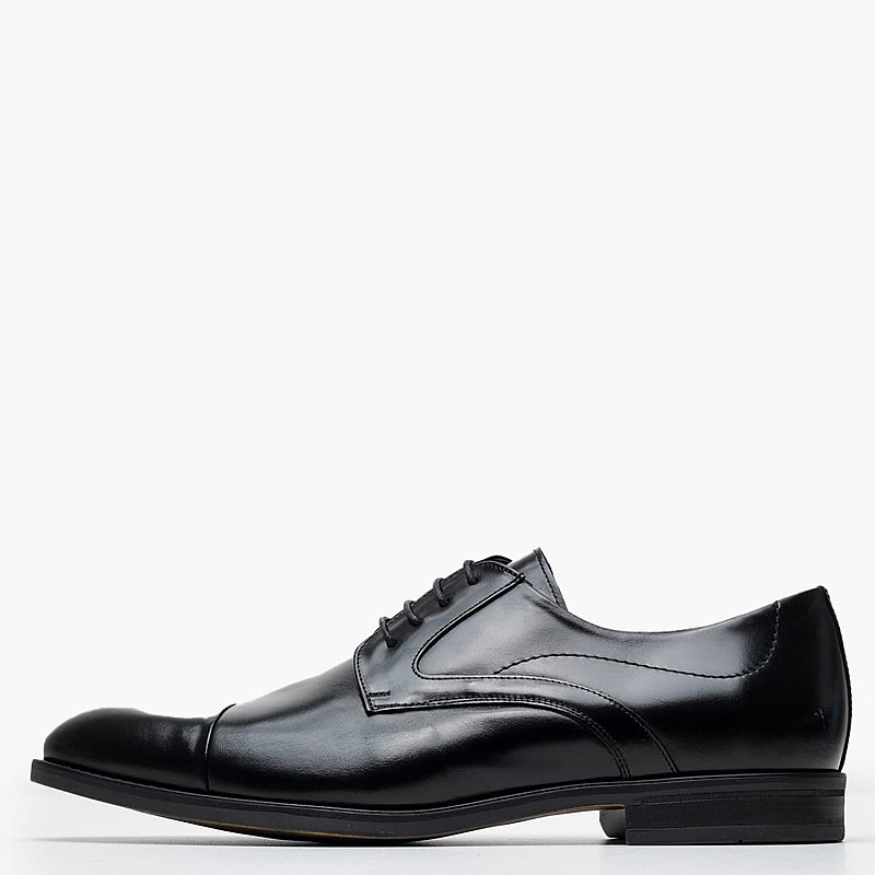 Men Shoes 1510 Black Leather Damiani