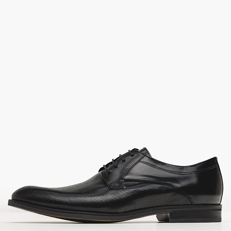 Men Shoes 1512 Black Leather Damiani