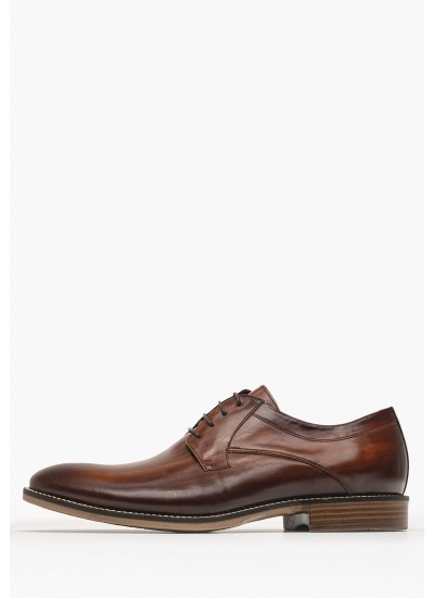 Ανδρικά Παπούτσια Δετά A7521 Μαύρο Δέρμα Boss shoes