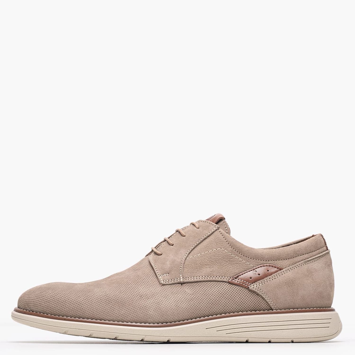Men Shoes 5402 Taupe Nubuck Leather Damiani
