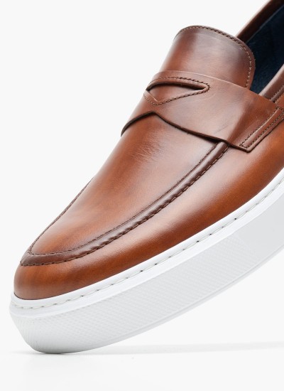 Ανδρικά Μοκασίνια Waxy2.Polaris Καφέ Δέρμα Sebago