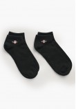 Ανδρικές Κάλτσες Ankle.2pack Μαύρο Βαμβάκι GANT