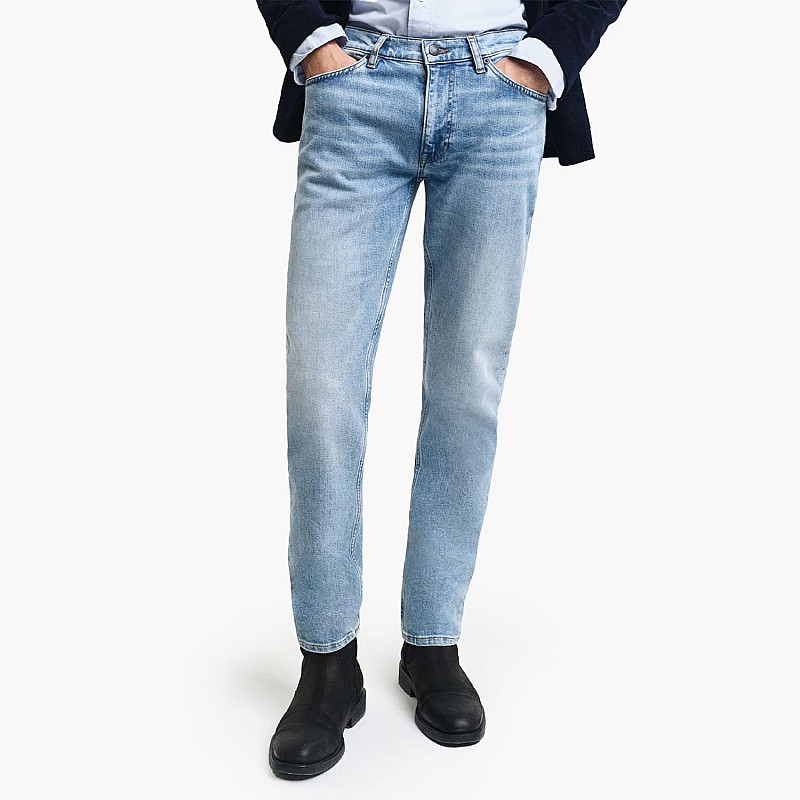 Ανδρικά Παντελόνια BJeans.Sl Μπλε Βαμβάκι GANT