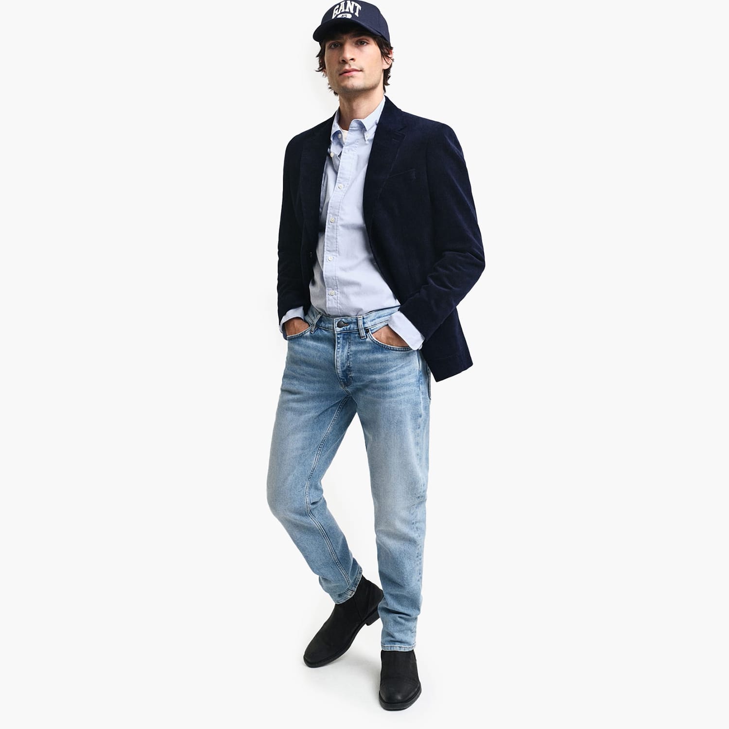 Ανδρικά Παντελόνια BJeans.Sl Μπλε Βαμβάκι GANT Ανδρικά Παντελόνια BJeans.Sl Μπλε Βαμβάκι GANT