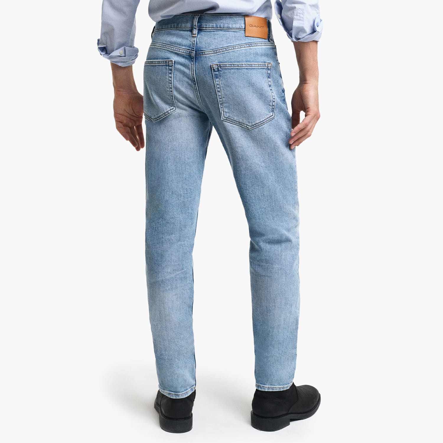 Ανδρικά Παντελόνια BJeans.Sl Μπλε Βαμβάκι GANT Ανδρικά Παντελόνια BJeans.Sl Μπλε Βαμβάκι GANT