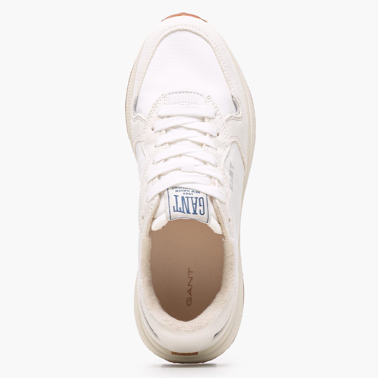 Women Casual Shoes Beywin White Buckskin-Fabric GANT Women Casual Shoes Beywin White Buckskin-Fabric GANT
