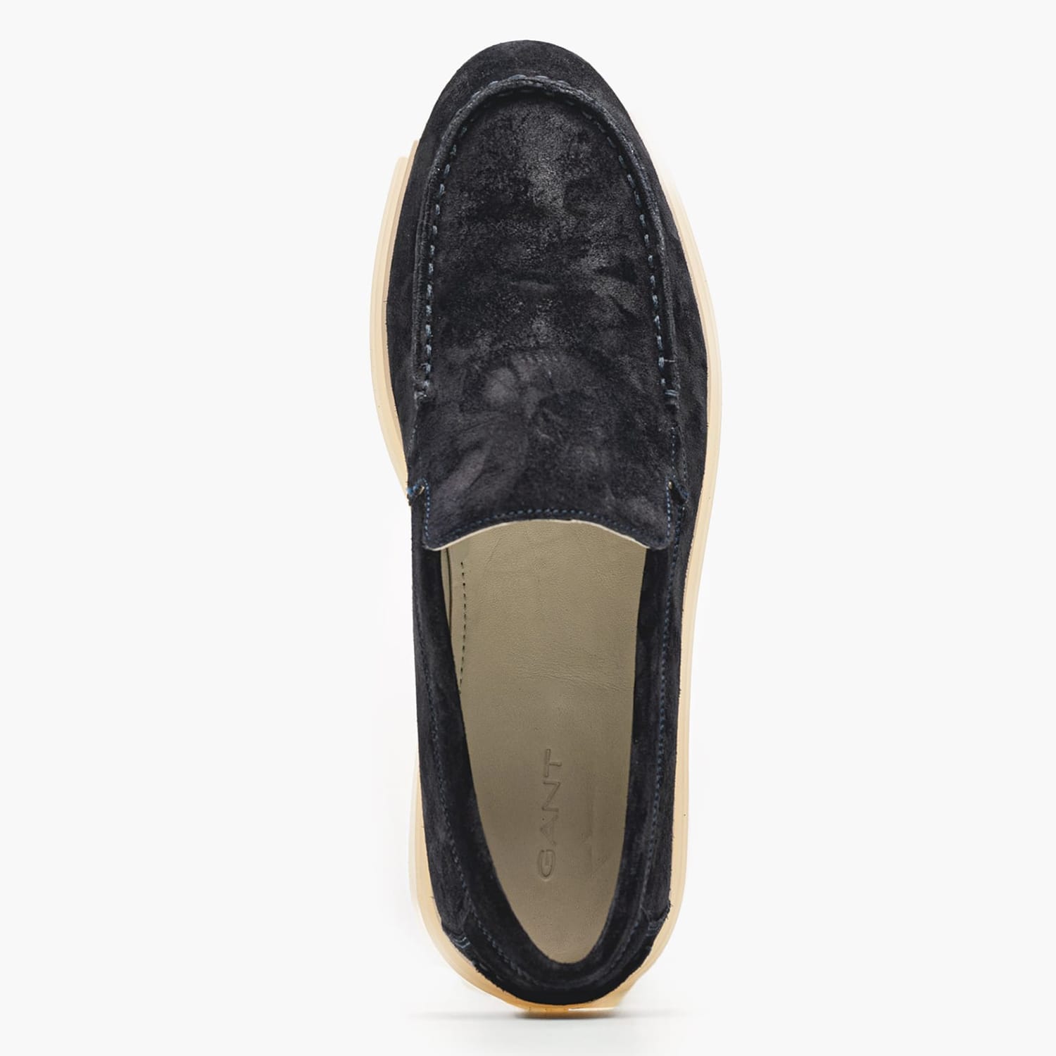 Men Moccasins Boery Blue Buckskin GANT Men Moccasins Boery Blue Buckskin GANT