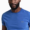 Men T-Shirts Con.Trast Blue Cotton GANT Men T-Shirts Con.Trast Blue Cotton GANT