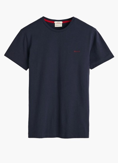 Ανδρικές Μπλούζες TH2508 Μαύρο Βαμβάκι Lacoste