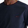 Men T-Shirts Con.Trast DarkBlue Cotton GANT Men T-Shirts Con.Trast DarkBlue Cotton GANT