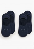 Ανδρικές Κάλτσες Invisible.2pack Σκούρο Μπλε Βαμβάκι GANT