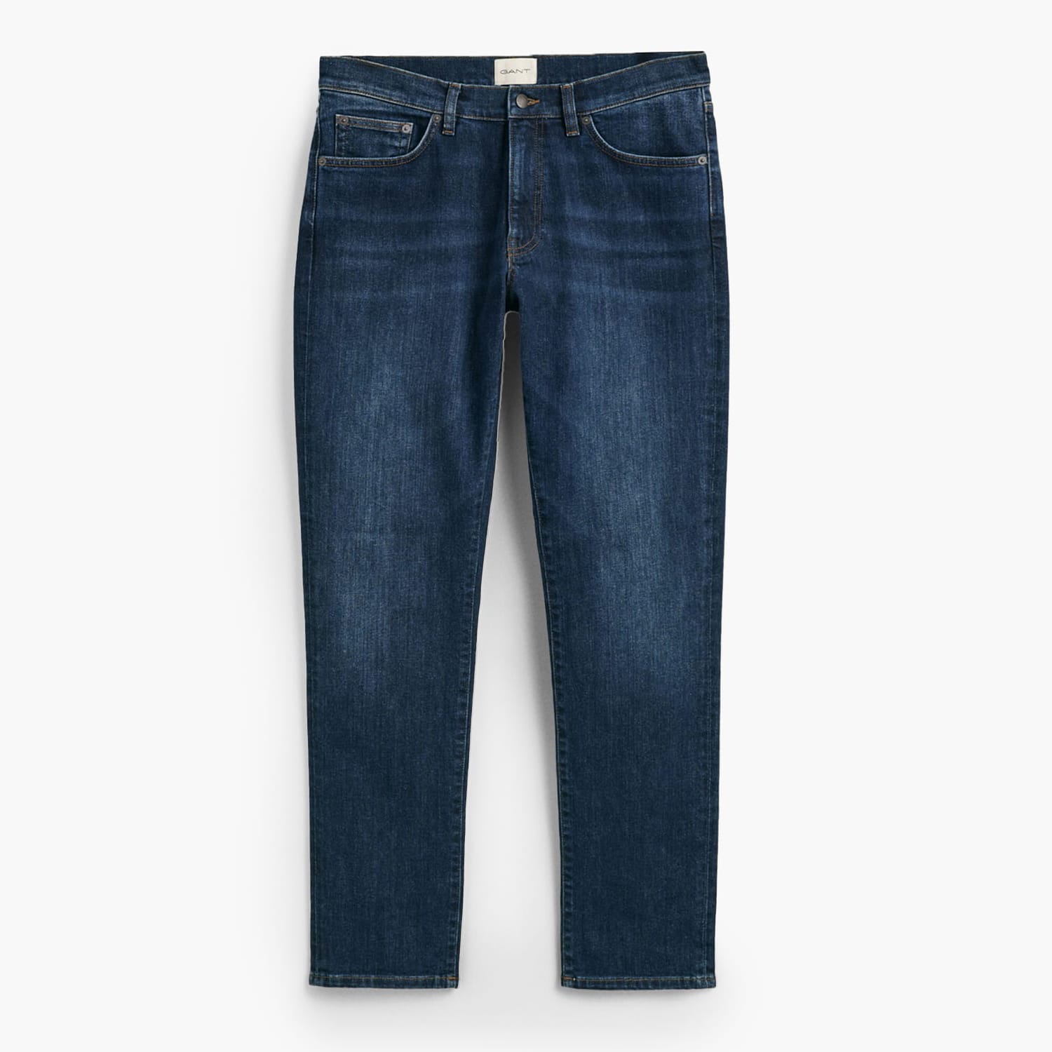 Ανδρικά Παντελόνια Jeans.Sl.Med Σκούρο Μπλε Βαμβάκι GANT