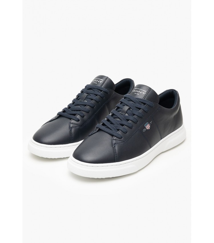 Men Casual Shoes Joree.G Blue Leather GANT Men Casual Shoes Joree.G Blue Leather GANT