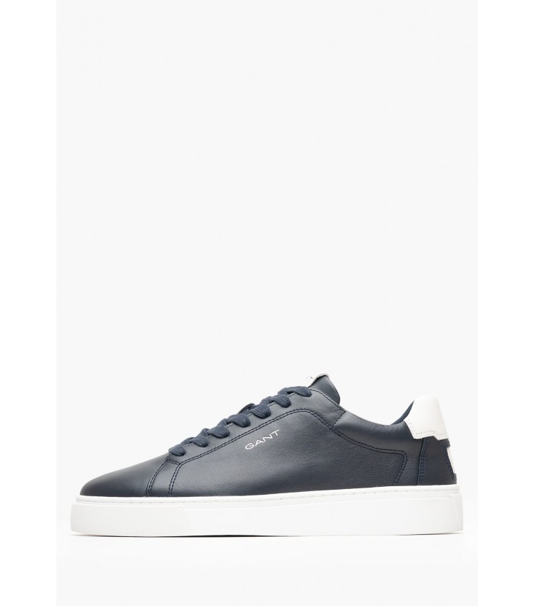 Men Casual Shoes Julien.Mo Blue Leather GANT Men Casual Shoes Julien.Mo Blue Leather GANT