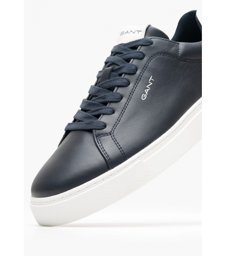 Men Casual Shoes Julien.Mo Blue Leather GANT Men Casual Shoes Julien.Mo Blue Leather GANT